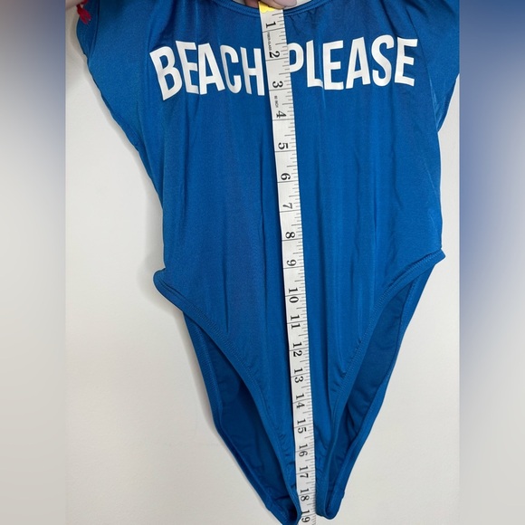 Bikini Lab "Beach Please" One-Piece Swimsuit – Royal Blue – Size M - Picture 12 of 12